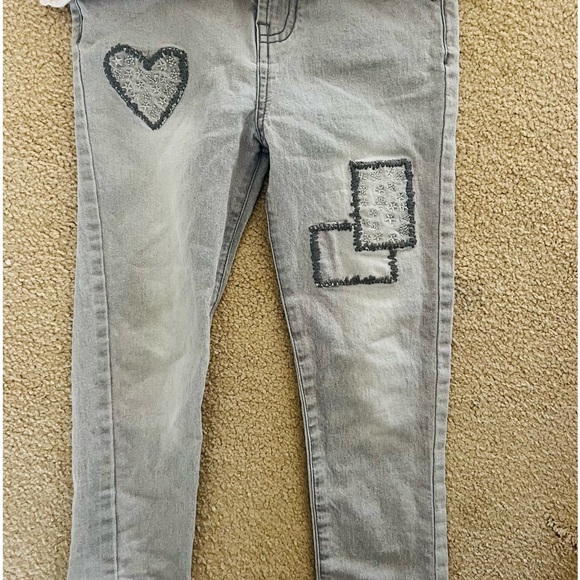 Adorable and great condition Jessica Simpson girl sweater and leggings sz5 set - Picture 3 of 7